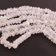 1  Long Strand White Rainbow  Moonstone Smooth Rondelles -  4mm-10mm -15 Inches BR02288 - Tucson Beads