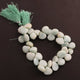 1  Long Strand Amazonite Smooth Briolettes - Heart Shape  Briolettes  8mm-14mm-9 Inches BR1245