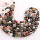 1 Strand Multi Stone Faceted Cube Briolettes -Box Shape Beads 7mmx6mm-12mmx11mm 8.5 inches BR1290