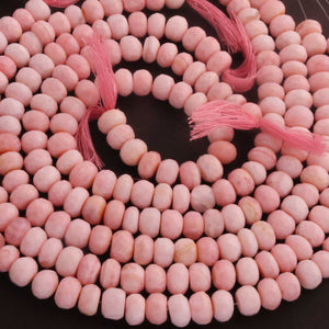 1 Long Strand Pink Opal Faceted Rondelles -Round Shape  Rondelles - 10mm -13 Inches BR1203