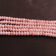 1 Long Strand Pink Opal Faceted Rondelles - Pink Opal Roundel Beads 8mm-9mm 12.5 Inches BR1287