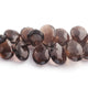 1  Strand Smoky Quartz Faceted Briolettes -Pear Shape  Briolettes -11mmx11mm-16mmx13mm -6 Inche BR1305