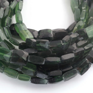 1 Strand Serpentine Briolette Beads, Chicklet Shape Faceted Beads, Gemstone Briolettes 7mmx7mm-14mmx10mm - 9 Inches BR1336