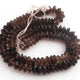 1 Strand Smoky Quartz Faceted Rondelles - Smoky Quartz Rondelle Beads 8mm 16 Inches BR1393