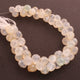 1 Strand White Silverite Faceted Briolettes -Onion Shape Beads 7mm-11mm 7 Inches BR1399