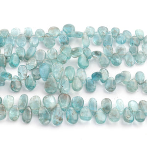 1 Strand Neon Apatite  Smooth Briolettes -pear Beads 11mmx6mm-9mmx4mm  9 Inches BR1408