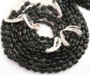 1 Strand Rare Fine Quality Natural Emerald Briolettes - Emerald Smooth Oval Beads 8mmx7mm-17mmx11mm 13 Inches BR1441