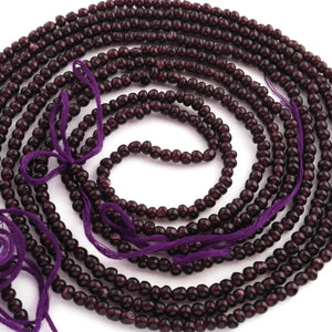 1 Strand Amethyst Smooth Rondelle- 4mm-5mm 22 Inches BR1460