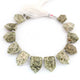 1  Strand Green Jasper Faceted  Briolettes  - Fancy  Briolettes -13mmX16mm-23mmx16mm-8.5 Inches BR1661 - Tucson Beads