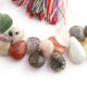 1 Long Strand Multi Stone Smooth Briolettes - Pear Shape Mix Stone Briolettes - 11mmx10mm-19mmx11mm -10 Inches BR1248