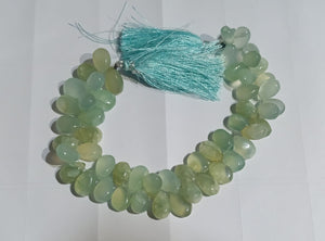 1 Strand Finest quality Aquamarine Smooth Pear Briolettes -  Pear Beads 10mmx8mm-15mmx10mm 9 Inches  BR976