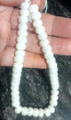 1  Strand White Silverite Faceted Rondelles -Semi Precious Gemstone Rondelles Beads 8 mm-  9.5 Inches BR3593