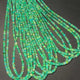 1 Long Strand Amazing Green Ethiopian Welo Opal Smooth Rondelles -Green Ethiopian Roundelles Beads 3mm-5mm 16 Inches BR03200