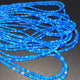 1 Long Strand Amazing Blue Ethiopian Welo Opal Smooth Rondelles - Blue Ethiopian Roundelles Beads 3mm-5mm 16 Inches BR03215