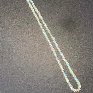 1 Long Strand Amazing Ethiopian Welo Opal Smooth Rondelles -Ethiopian Roundelles Beads 3mm-6mm 16 Inches BR03207