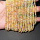 1 Long Strand Amazing Ethiopian Welo Opal Smooth Rondelles -Ethiopian Roundelles Beads 3mm-6mm 16 Inches BR03241