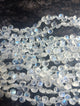 1 Strand White Rainbow Moonstone  Faceted  Briolettes - Moonstone  Heart Smooth Beads 6mmx7mm-10 Inches BR1302