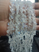 1 Strand White Rainbow Moonstone  Faceted  Briolettes - Moonstone  Heart Smooth Beads 6mmx7mm-10 Inches BR1302