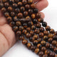 1 Strand Brown Tiger Eye , Best Quality , High Quality , Smooth Round Balls - Smooth Balls Beads -8mm 15 Inches BR0062 - Tucson Beads