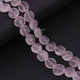 1 Strand Rose Quartz Faceted Briolettes -Coin Shape  Briolettes - 10mmx10mm  7.5 Inches BR3712 - Tucson Beads