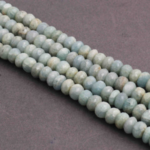 1 Long Strand Amazonite Faceted Briolettes 9mm  15 Inches BR715 - Tucson Beads