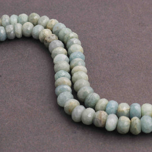 1 Long Strand Amazonite Faceted Briolettes 9mm  15 Inches BR715 - Tucson Beads