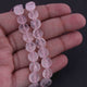 1 Strand Rose Quartz Faceted Briolettes -Coin Shape  Briolettes - 10mmx10mm  7.5 Inches BR3712 - Tucson Beads