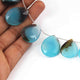 1 Long Strand Shaded Blue Chalcedony Faceted Briolettes - Pear Shape , Jewelry Making Supplies -  27mmx20mm  7 Inches BR3106 - Tucson Beads