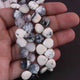 1 Strand Dendrite Opal Faceted Briolettes -Heart Shape  Briolettes - 10mm-11mm - 8 Inches BR3707 - Tucson Beads