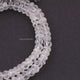 1 Strand Crystal Quartz Faceted Rondelles Beads - Crystal Quartz Roundelle Beads 10mm 13 inches BR3478 - Tucson Beads