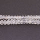 1 Strand Crystal Quartz Faceted Rondelles Beads - Crystal Quartz Roundelle Beads 10mm 13 inches BR3478 - Tucson Beads