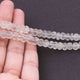 1 Strand Crystal Quartz Faceted Rondelles Beads - Crystal Quartz Roundelle Beads 10mm 13 inches BR3478 - Tucson Beads