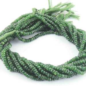 1 Strand Chrome Diopside Faceted Rondelles - Chrome Diopside Rondelles Beads -5mm-6mm -15 Inches BR01144 - Tucson Beads