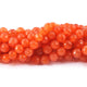 1 Long Strand Carnelian Faceted Briolettes  - Round Shape Briolettes , Jewelry Making Supplies 9mm-8mm 9 Inches BR0591 - Tucson Beads