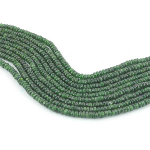 1 Strand Chrome Diopside Faceted Rondelles - Chrome Diopside Rondelles Beads -5mm-6mm -15 Inches BR01144 - Tucson Beads