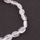 1 Strands Crystal Quartz Smooth Briolettes - Oval Shape Beads - 12mmx8mm-9mmx8mm 13 Inches BR1887 - Tucson Beads