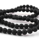 1 Strand Matte Black Onyx , Best Quality , High Quality , Smooth Round Balls - Smooth Balls Beads -8mm 14.5 Inches BR0059 - Tucson Beads