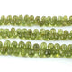 1 Strand  Peridot  Faceted Briolettes - Tear Shape Briolettes -8mmx6mm-10mmx7mm 7 inch BR0608 - Tucson Beads