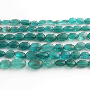 1 Strand Apatite Smooth Oval Briolettes - Apatite Oval Shape - 5mmx6mm-12mmx8mm -13 Inches BR1106 - Tucson Beads