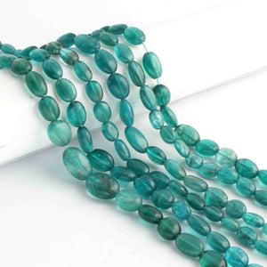 1 Strand Apatite Smooth Oval Briolettes - Apatite Oval Shape - 5mmx6mm-12mmx8mm -13 Inches BR1106 - Tucson Beads