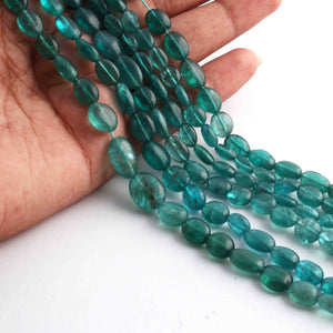 1 Strand Apatite Smooth Oval Briolettes - Apatite Oval Shape - 5mmx6mm-12mmx8mm -13 Inches BR1106 - Tucson Beads