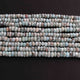 1 Strand Natural Larimar Gemstone Faceted Rondelles - Rounde Beads - 6mm -15 Inches Long BR01098 - Tucson Beads