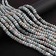 1 Strand Natural Larimar Gemstone Faceted Rondelles - Rounde Beads - 6mm -15 Inches Long BR01098 - Tucson Beads