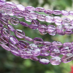 1 Strand Amethyst Faceted Briolettes Oval Shape  Briolettes -9mmx6mm-15mmx13mm 17 Inches BR559 - Tucson Beads