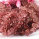 1 Strand Strawberry Quartz Faceted Briolettes - Pear Drop Shape Briolettes -8 mmX12mm- 8 inch BR0611 - Tucson Beads