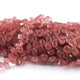 1 Strand Strawberry Quartz Faceted Briolettes - Pear Drop Shape Briolettes -8 mmX12mm- 8 inch BR0611 - Tucson Beads