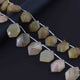 1 Long Strand Yellow Opal Briolettes, heksagon Shape Yellow Opal Beads, Gemstone Briolettes , 8 Inches, 18mmx12mm-21mmx14mm BR4019 - Tucson Beads