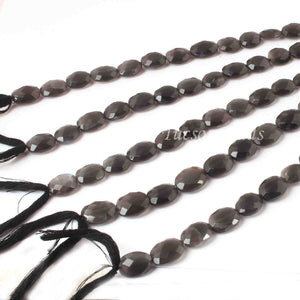 1 Strand Grey Moonstone Faceted Briolettes -Oval Shape Briolettes 14mmx10mm-15mmx11mm 10 Inches BR4035 - Tucson Beads