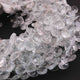 1 Strand Crystal Quartz Faceted Briolettes - Crystal Quartz  Faceted Heart Shape Briolettes 6mm-7mm 10 Inches BR0653 - Tucson Beads