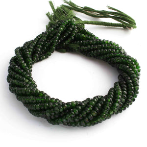 1 Strand Chrome Diopside Faceted Rondelles - Chrome Diopside Rondelles Beads -5mm-6mm -13 Inches BR01105 - Tucson Beads